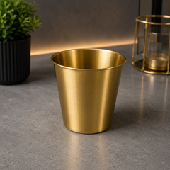 Luxury Golden Stainless Steel Plain Drinking Glass