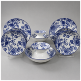 28-Piece Premium Floral Porcelain Dinner Set – Elegant Dining Collection