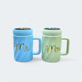 Mr & Mrs Ceramic Cup Set β 2 Pcs | Couple Coffee Mugs
