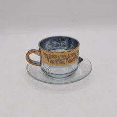 Home Table Turkish Glass Cup & Saucer Set – 6 Pcs | Premium Tea & Coffee Cups