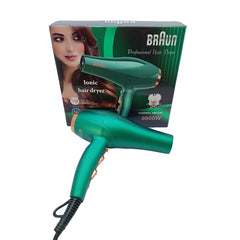 Braun Professional Ionic Hair Dryer 9000W β Powerful Airflow & Fast Drying