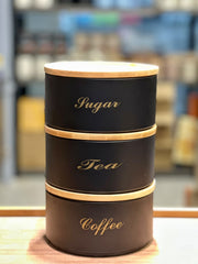 Ceramic Tea,Coffee,sugar jar 3 piece