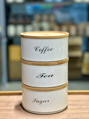 Ceramic Tea,Coffee,sugar jar 3 piece