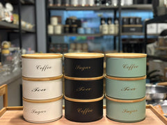 Ceramic Tea,Coffee,sugar jar 3 piece