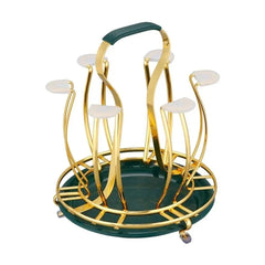 Glass stand with tray